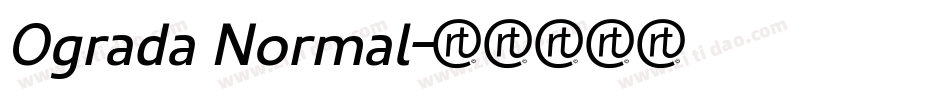 Ograda Normal字体转换
